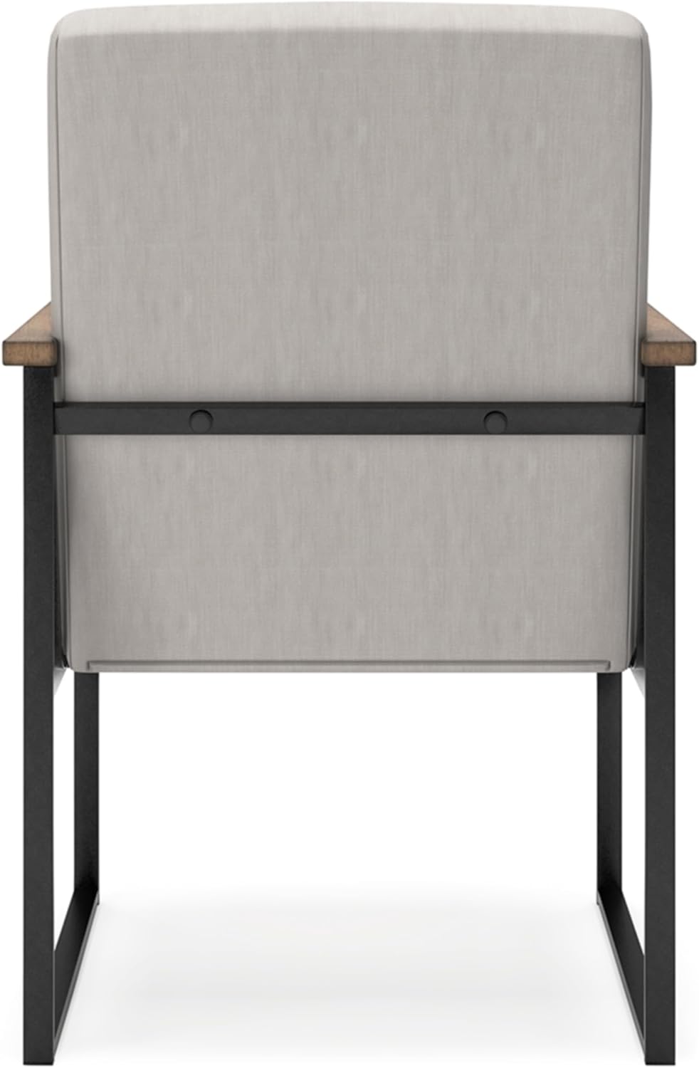 Signature Design by Ashley Montia Modern Home Office Desk Chair with Cushion, Beige & Light Brown