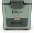 Ninja | FrostVault 30QT Cooler with Wheels | Insulated with Temp Dry Storage Drawer | Keeps Ice Cold for Days | for the Beach, Camping, Picnics & More | Spanish Moss | FB230GN1