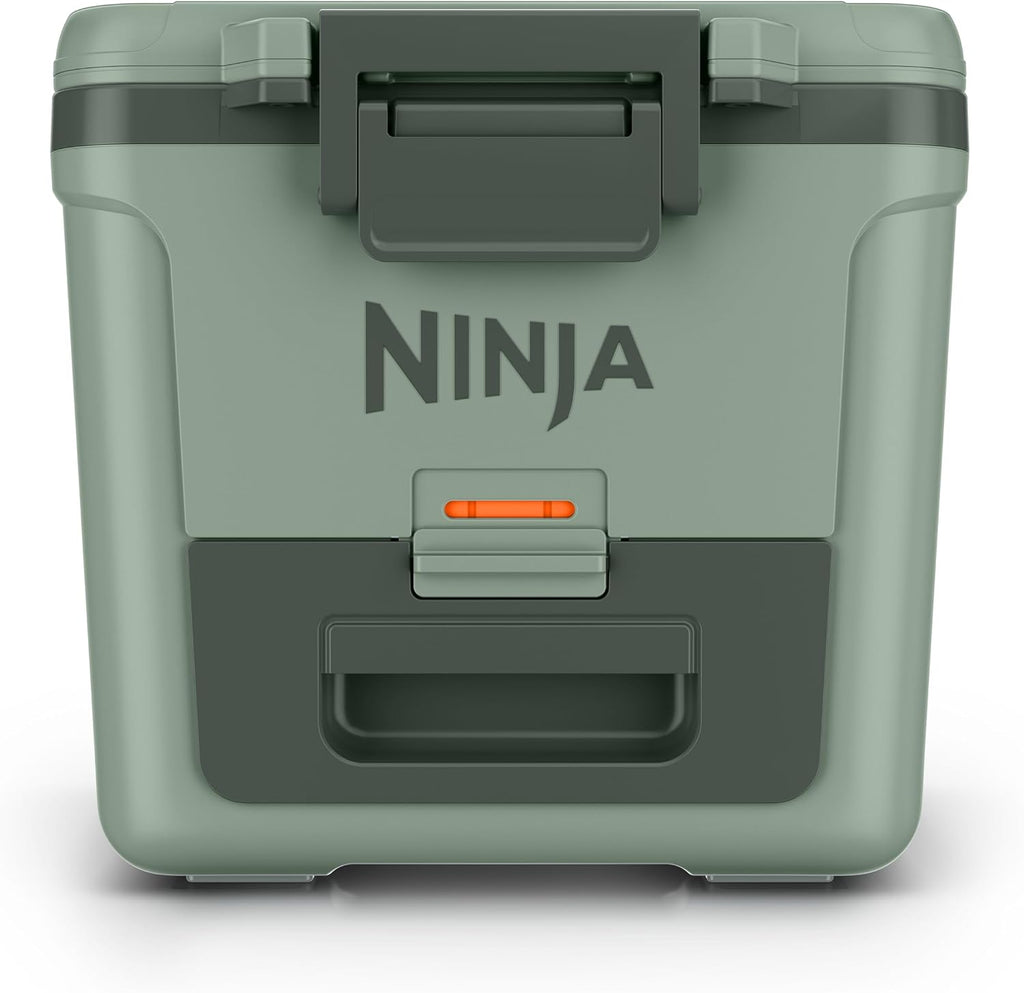 Ninja | FrostVault 30QT Cooler with Wheels | Insulated with Temp Dry Storage Drawer | Keeps Ice Cold for Days | for the Beach, Camping, Picnics & More | Spanish Moss | FB230GN1