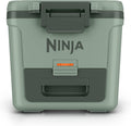 Ninja | FrostVault 30QT Cooler with Wheels | Insulated with Temp Dry Storage Drawer | Keeps Ice Cold for Days | for the Beach, Camping, Picnics & More | Spanish Moss | FB230GN1