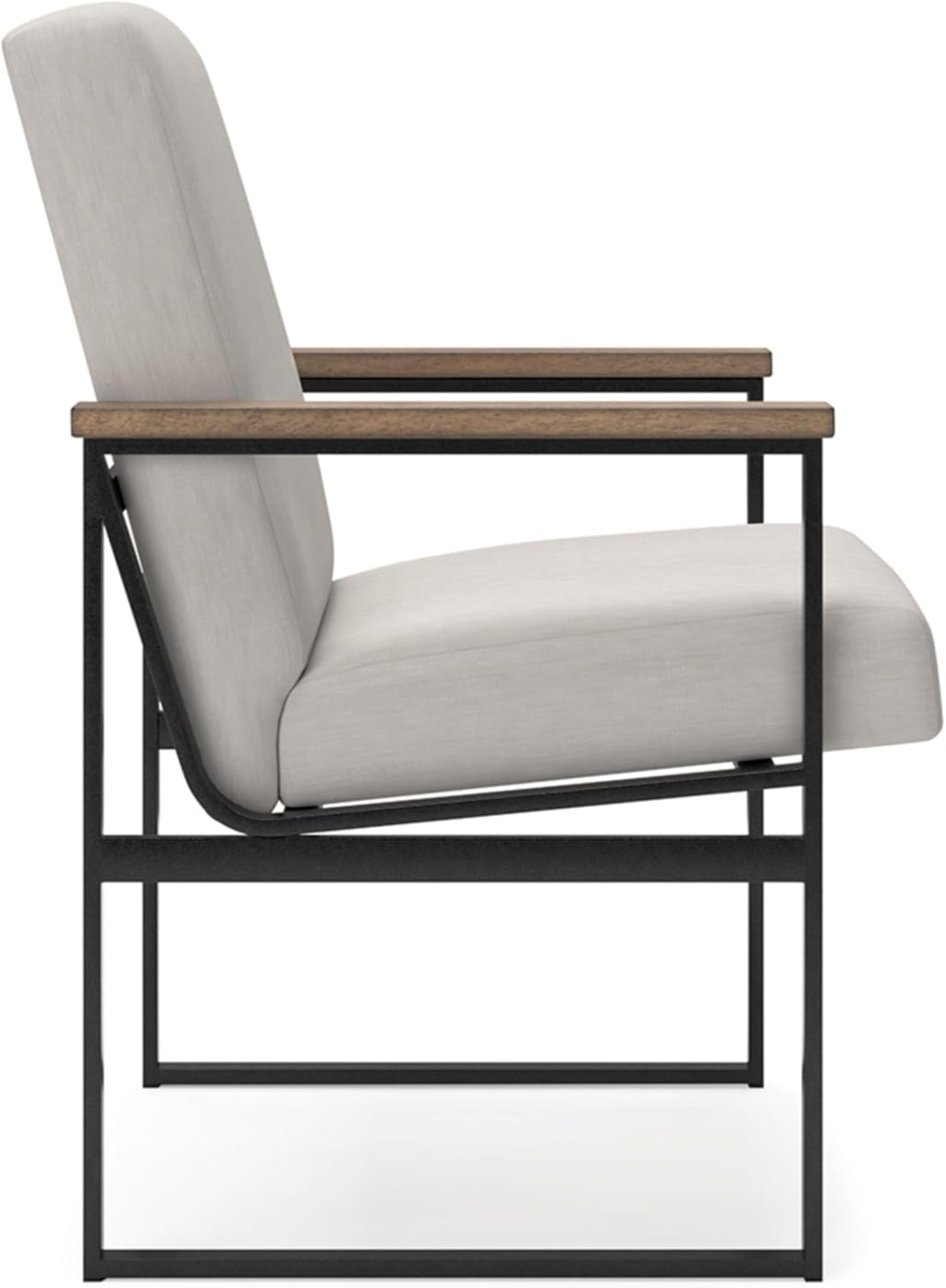 Signature Design by Ashley Montia Modern Home Office Desk Chair with Cushion, Beige & Light Brown