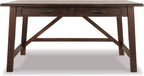 Signature Design by Ashley Baldridge Home Office Desk With Drawers, Rustic Industrial,Wood Construction, Smooth-Gliding Storage for Workspaces, Ideal for Home Offices, Brown