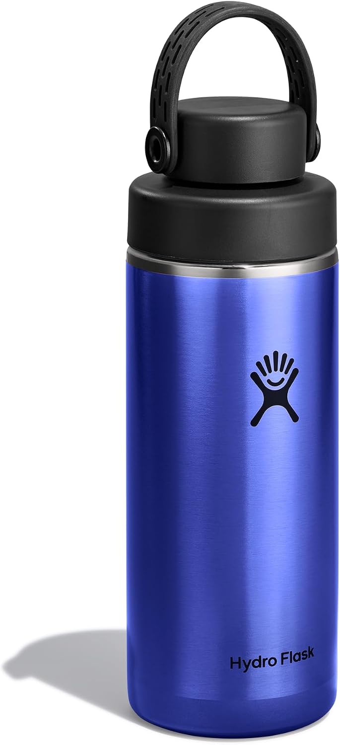 Hydro Flask Lightweight Wide Flex Chug Cap - Insulated Stainless Steel Water Bottle 16 Oz Sapphire Blue