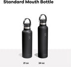 Hydro Flask Water Bottle - Insulated Stainless Steel - Non Spill, Leakproof in 24 Oz Mermaid Green