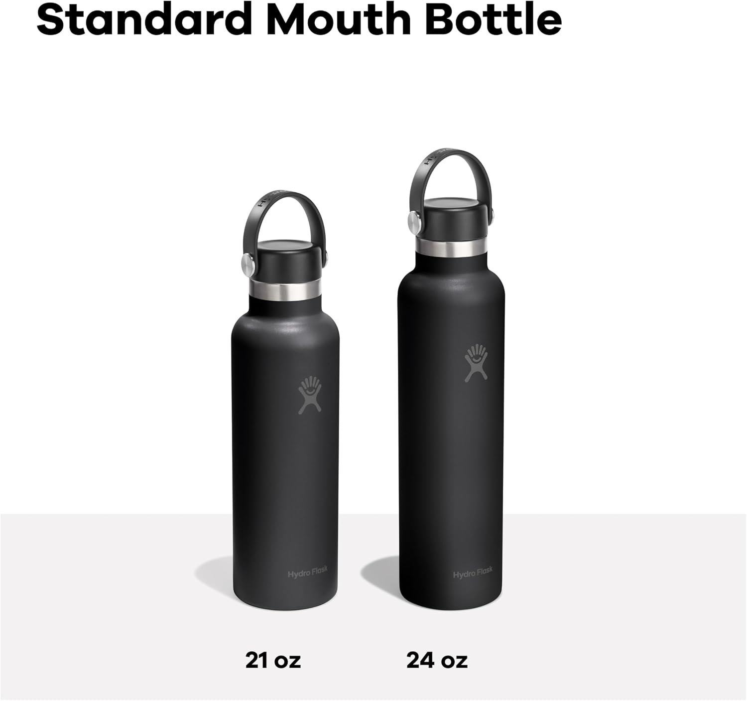 Hydro Flask Water Bottle - Insulated Stainless Steel - Non Spill, Leakproof in 24 Oz Tonal White