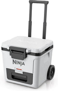 Ninja | Cooler | FrostVault 30QT Cooler with Wheels | Insulated with Temp Dry Storage Drawer | Keeps Ice Cold for Days | for the Beach, Camping, Picnics & More | Cloud White | FB230WH