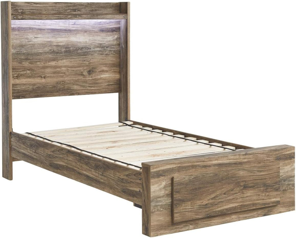 Signature Design by Ashley Twin Wooden Bunkie Board Roll Slats, .56 Inch Mattress Support