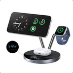 Anker Prime 3-in-1 Qi2.2 MagSafe Compatible 25W Wireless Charging Station | Smart Display, TEC Active Cooling, Apple Watch Charger, for iPhone 17, Apple Watch, AirPods Pro, and More (Adapter Included)