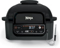 Ninja® Foodi™ Smart 5-in-1 Indoor Grill | With 4-Quart Air Fryer, Roast, Bake, Dehydrate, and Smart Cook System | Black | LG451BK