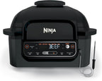 Ninja® Foodi™ Smart 5-in-1 Indoor Grill | With 4-Quart Air Fryer, Roast, Bake, Dehydrate, and Smart Cook System | Black | LG451BK