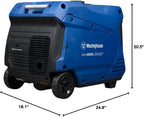 Westinghouse 5000 Peak Watt Super Quiet Portable Inverter Generator, Remote Electric Start with Auto Choke, RV Ready 30A Outlet, Gas Powered, CO Sensor, Parallel Capable