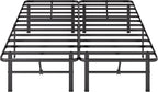 Zinus Rumi 14in Queen Metal Bed Frame, Quick Assembly SmartBase® Mattress Foundation, Heavy Duty Sturdy Steel with No Box Spring Needed, Eco-Friendly Packaging, Black