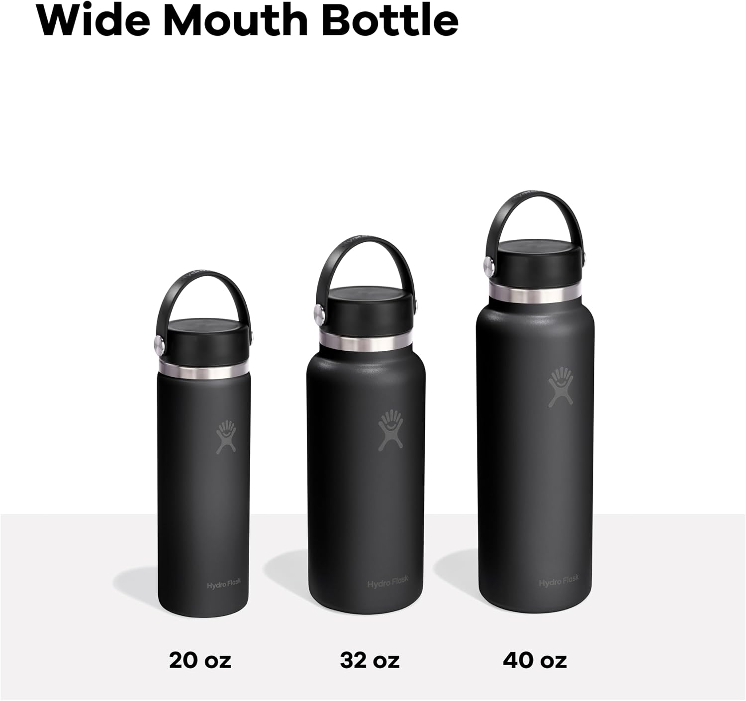 Hydro Flask Travel Water Bottle - Insulated Stainless Steel - Wide Straw Lid, Non Spill, Leakproof in 40 Oz Harbor Blue