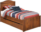 Signature Design by Ashley Twin Wooden Bunkie Board Roll Slats, .56 Inch Mattress Support