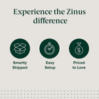 Zinus Billie Platform Bed Frame, Four Underbed Storage Drawers, Height Adjustable Headboard, Upholstered Style, Queen