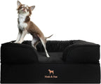 NOAH & PAW Giant Dog Bed XXL, 55x45x11 Inch, Orthopedic Dog Beds, Eggshell Memory Foam Infused with Cooling Gel, Inner Cover, Water Resistant, Machine Washable (Velvet Sofa Collection)