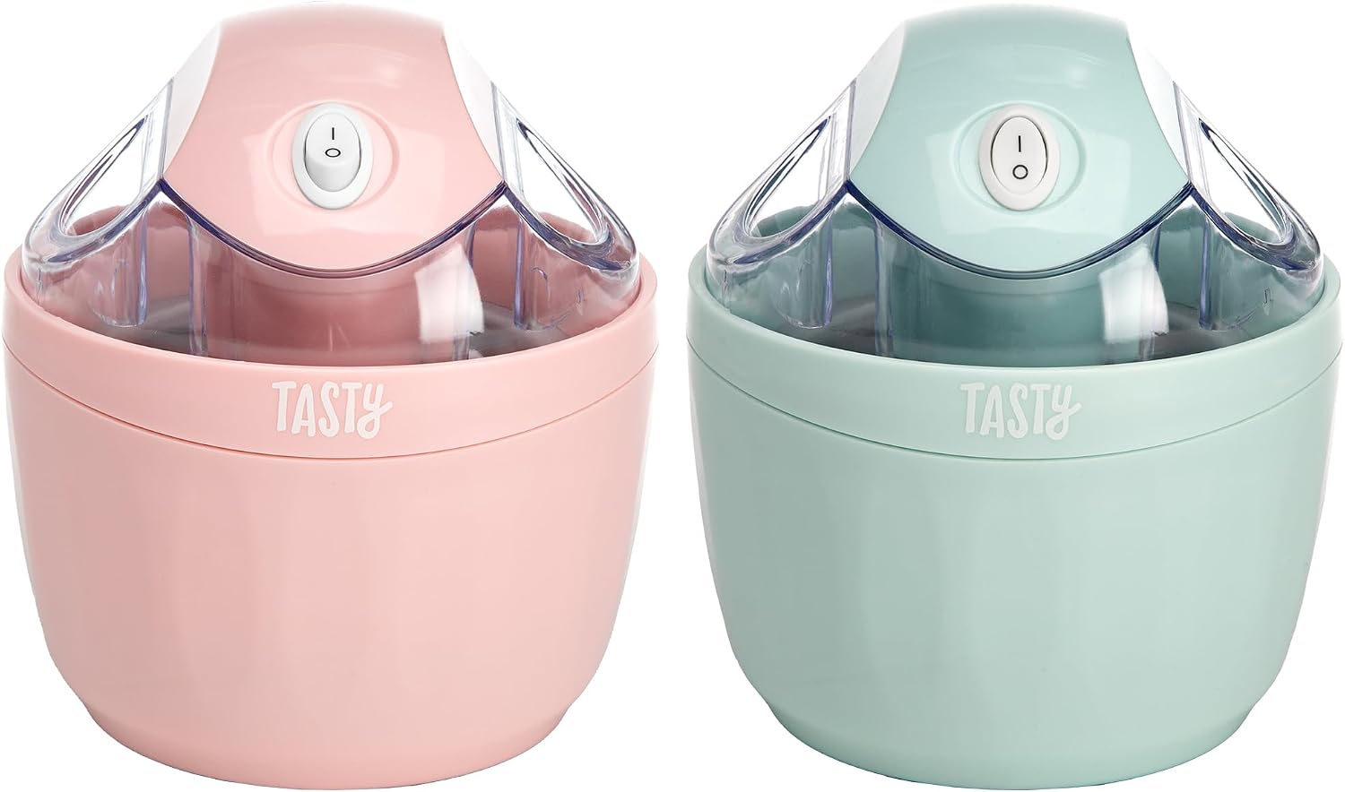 Tasty Mini Ice Cream Maker, Make Ice Cream, Sorbet, Frozen Yogurt, Gelato, Desserts, Quick Results, Single-Serve, Aqua