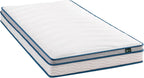 Zinus 6 Inch Spring Sensation Hybrid Mattress [New Version], Medium Firm Feel, Fiberglass Free, Youth and Guest Bedroom, Mattress in A Box, Twin