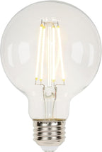 Westinghouse 43172EC3 5.5 Watt (40 Watt Equivalent) G25 Dimmable Clear Filament LED Light Bulb, Medium Base, 3 Pack