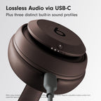 Beats Studio Pro Premium Wireless Over-Ear Headphones- Up to 40-Hour Battery Life, Active Noise Cancelling, Great for Travel & Commuting, USB-C Lossless Audio, Apple & Android Compatible - Deep Brown