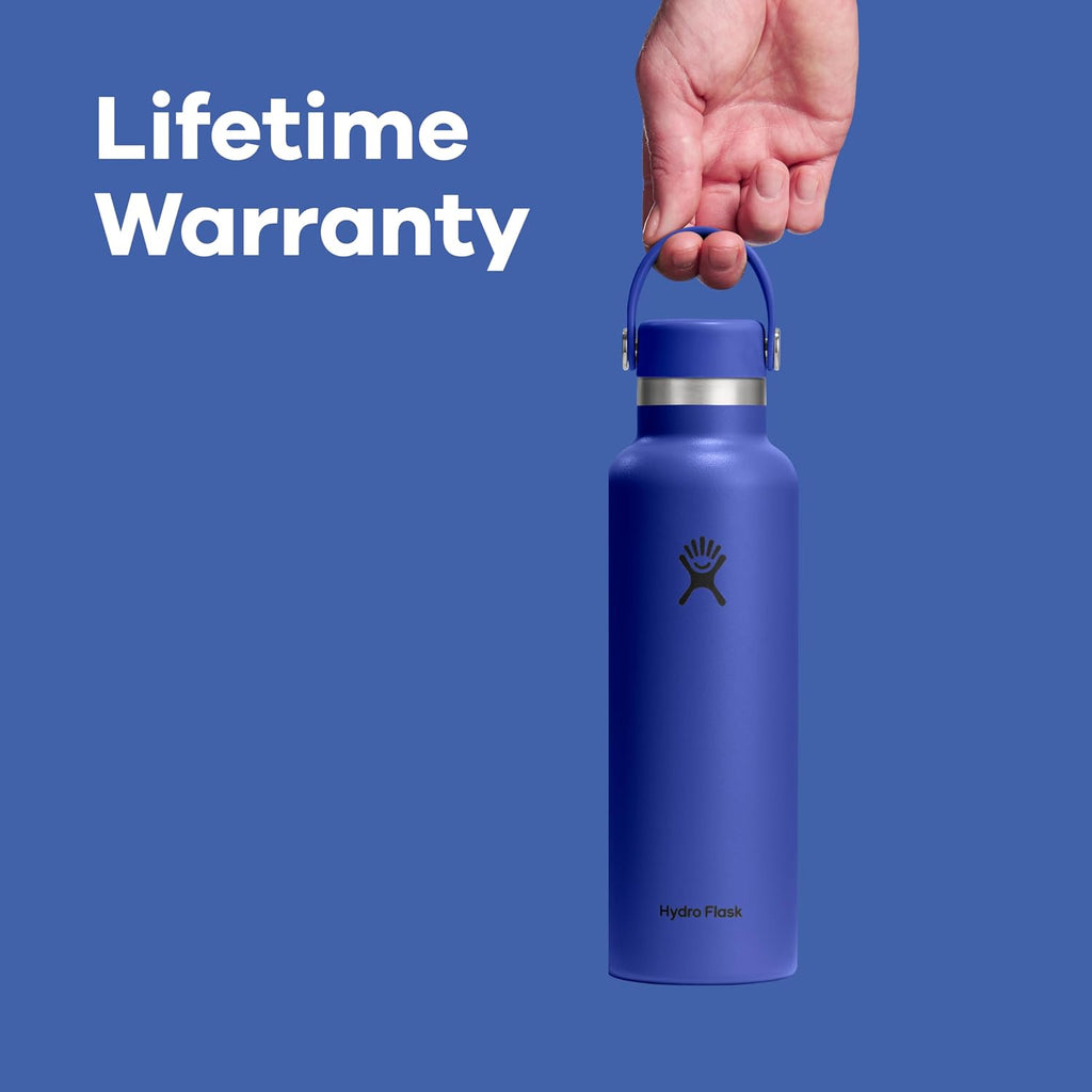 Hydro Flask Water Bottle - Insulated Stainless Steel - Non Spill, Leakproof in 24 Oz Cloud Pink