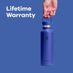 Hydro Flask Water Bottle - Insulated Stainless Steel - Non Spill, Leakproof in 24 Oz Cloud Pink