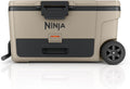 Ninja | Cooler | FrostVault 65QT Cooler with Wheels | Insulated with Temp Dry Storage Drawer | Keeps Ice Cold for Days | for the Beach, Camping, Picnics & More | Birch Beige | FB265CS