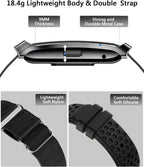 Smart Bracelet for Men Women, Health Activity Fitness Trackers, 24H Sleep Tracker, 24/7 Continuous Heart Rate/Blood Pressure/HRV/Stress Monitor, 170+ Sports Modes Smart Wristband with Free APP 2 Bands