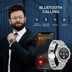 SOUYIE 2026 Smart Watch for Men Answer/Make Call for Android iPhone, 1.32" AMOLED HD Screen Mens Luxury Watch, 1st Heavy Duty Smartwatch Heart Rate Blood Oxygen Blood Pressure Sleep Monitor Pedometer