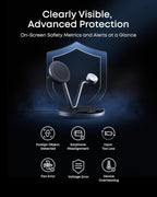 Anker Prime 3-in-1 Qi2.2 MagSafe Compatible 25W Wireless Charging Station | Smart Display, TEC Active Cooling, Apple Watch Charger, for iPhone 17, Apple Watch, AirPods Pro, and More (Adapter Included)
