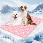 Rywell Dog Cooling Mat 2.0, Elegant Grey, 44"*32" Thick & Durable Cooling Mat for Extra Large Dogs, Extended Cooling with Waterproof & Color-Changing Arc-Chill Fiber (Q-Max>0.5), Ideal for Summer