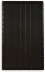Signature Design by Ashley Brook Ranch Casual Outdoor Multi-use Table with 1 Fixed Shelf, Dark Brown & Gray