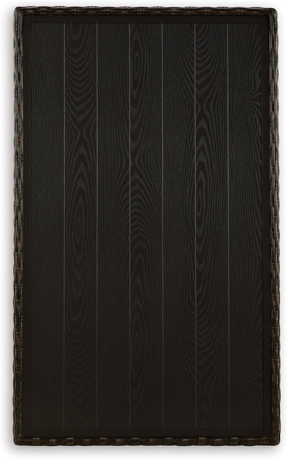 Signature Design by Ashley Brook Ranch Casual Outdoor Multi-use Table with 1 Fixed Shelf, Dark Brown & Gray