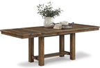 Signature Design by Ashley Moriville Rectangular Dining Extension Table, 2 Extension Leaves, Seats 8, 36" W x 86" D x 30.13" H, Wood & Acacia Veneer, Brown