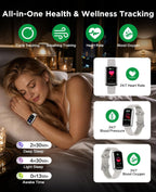 SOUYIE Smart Watch Fitness Trackers for Women Men, 1.47″ HD Curved Screen, 24/7 Heart Rate/SpO2/ Blood Pressure Monitor, Sleep Tracker, 110+ Sports Modes, Waterproof Activity Tracker for Android iOS