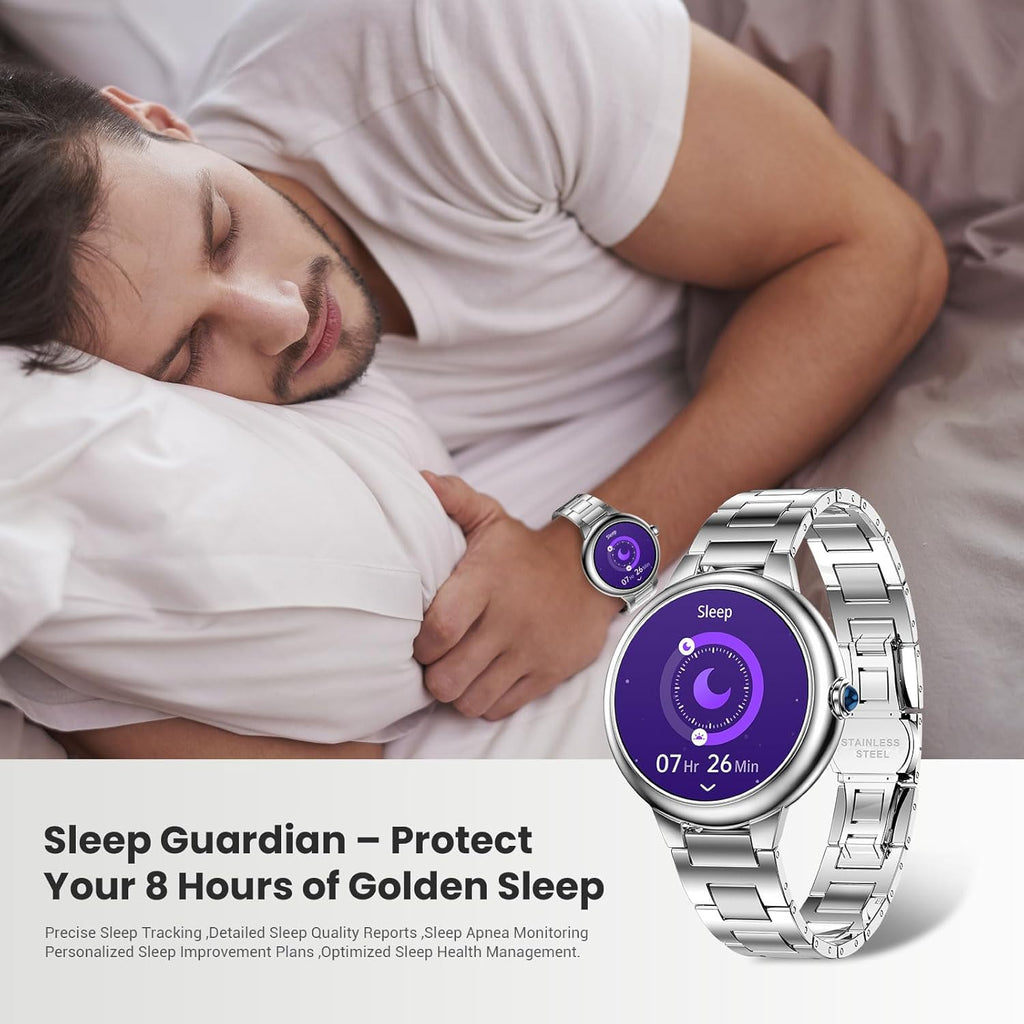 SOUYIE 2026 DA GPT Smart Watch for Women, 1.19" AMOLED Display, AI Customizable Watch Face, Heart Rate, Sleep Monitor, 107 Sports Modes Fitness Tracker, Compatible with iOS & Android