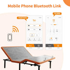 Split King Adjustable Bed Frame with Mattress - 14” Luxury Hybrid Mattress, Smart APP Contorl, Massage, Zero Gravity, Anti-Snore, 5 Minutes Installation, Head and Foot Incline, Medium Soft, Split King