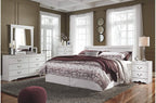 Signature Design by Ashley Anarasia Modern Glam Children's 6 Drawer Dresser, White