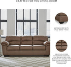 Signature Design by Ashley Walker Point Contemporary Sofa with Removable Cushion, Light Brown