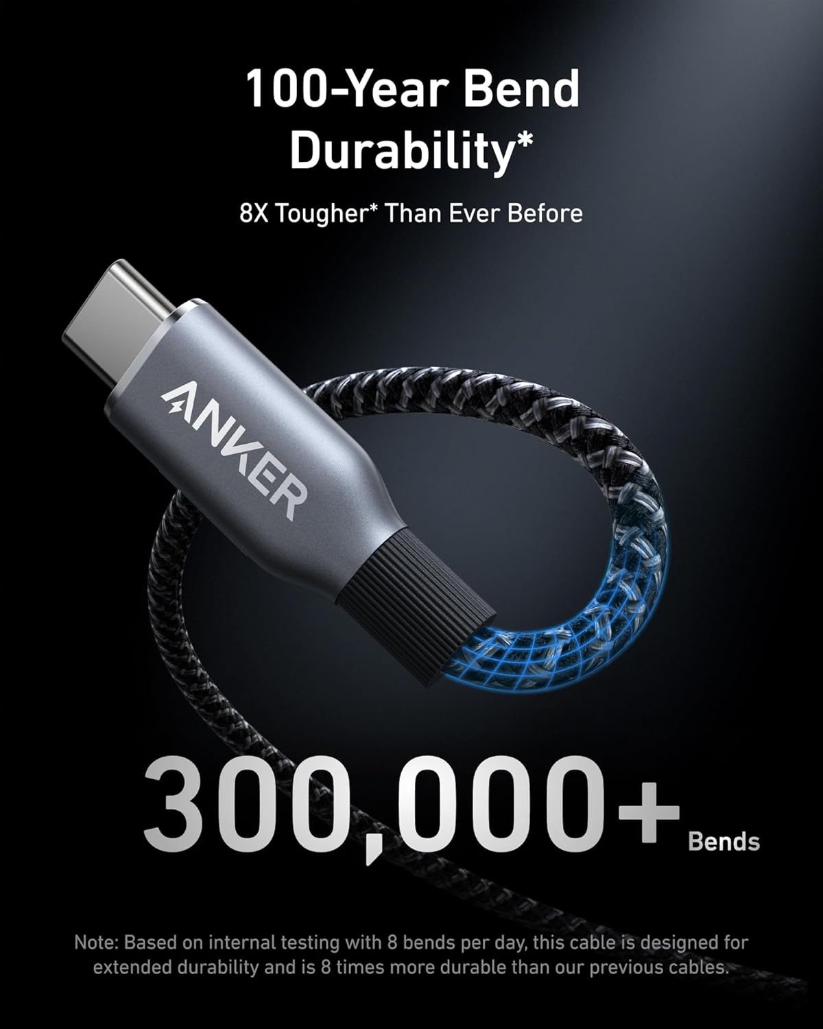Anker Prime USB C to USB C Cable, 240W Fast Charging Cable (6 FT) | Upcycled braided nylon USB 2.0 cable with 100-year bend durability for iPhone 17/17 Pro/17 Pro Max, MacBook, Galaxy S24