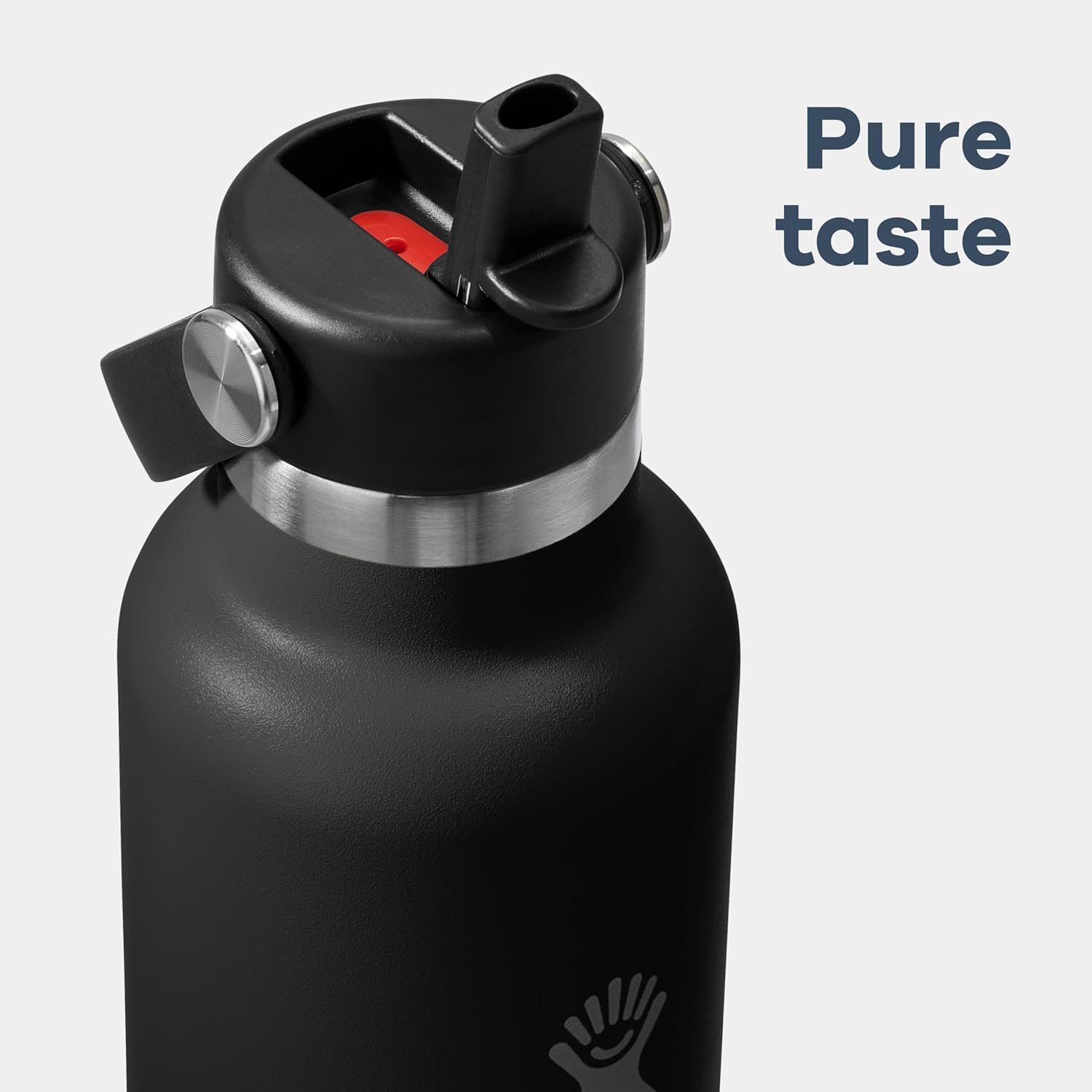 Hydro Flask Water Bottle - Insulated Stainless Steel - Straw Lid, Non Spill, Leakproof in 24 Oz Shale Gray