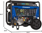 Westinghouse 9500 Peak Watt Dual Fuel Home Backup Portable Generator, Electric Start, Transfer Switch Ready, Gas & Propane Powered, CO Sensor