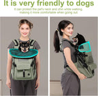Wakytu Dog Backpack Carrier for Small Dogs,Pet Carrier for Travel & Hiking | Hands-Free Puppy Backpack,Adjustable Padded Breathable Straps,Ergonomic Front Facing Dog Carrier Backpack
