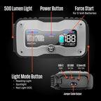 Westinghouse 4000A Portable Jump Starter & USB Power Bank - 12V Car Battery Booster Pack Jump Box for Up to 9.0L Gas & 7.0L Diesel Engines, Bright LED Flashlight, IP65 Rated Waterproof Housing