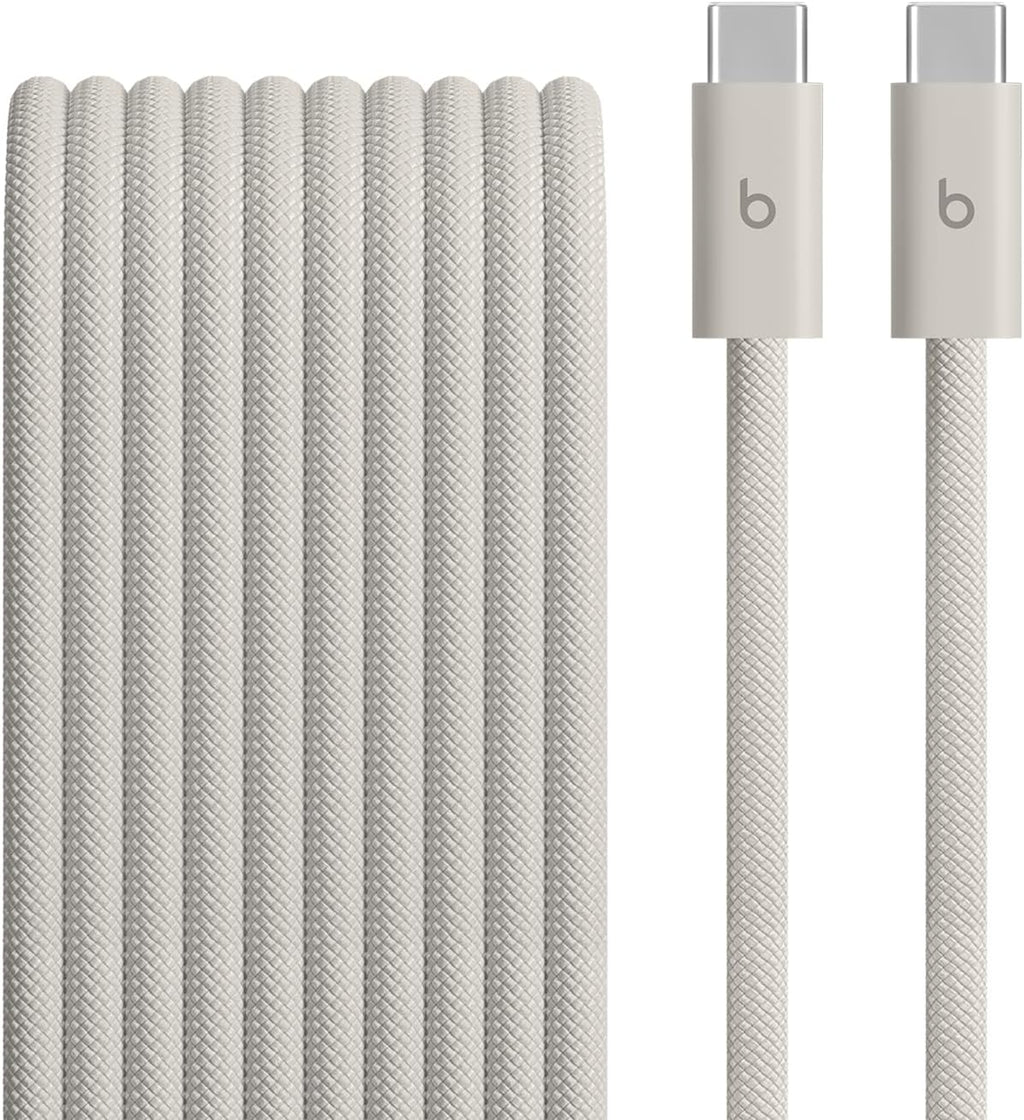 Beats 240W USB-C to USB-C Braided Cable, Fast Charging, Durable/Tangle Free, Compatible with Apple and Android Devices (3 m/10 ft) – Surge Stone