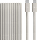 Beats 240W USB-C to USB-C Braided Cable, Fast Charging, Durable/Tangle Free, Compatible with Apple and Android Devices (3 m/10 ft) – Surge Stone