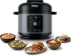 Ninja HyperHeat 9-in-1 Electric Pressure Cooker | 6.5 Qt Multi Cooker with Sear/Sauté, Slow Cooker, Rice Cooker, Sous Vide | 1200W | Fast Cooking, PFAS-Free Pot | Stone Purple | PC201SP