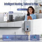 Westinghouse Smart Tankless Water Heater Gas Indoor, 10.3 GPM 199,000 BTU Natural Gas Whole House Instant Hot Water Heater, WiFi App & Voice Control, High Efficiency, Non-Condensing for 7 Fixtures