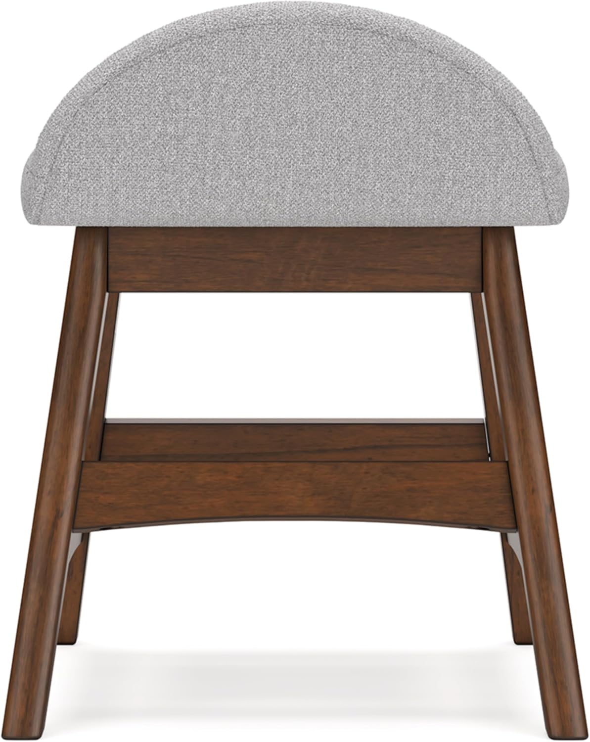 Signature Design by Ashley Lyncott Casual Upholstered Armless Home Office Desk Chair with Backless Design, Light Gray & Light Brown