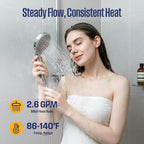 Westinghouse Tankless Water Heater Electric 11kW 240V, Max 2.6 GPM with LED display, On Demand Instant Hot Water Heater, WIFI & Self Modulating High Efficiency, Copper Heating, ETL Certified